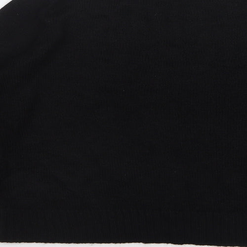 H&M Womens Black Round Neck  Acrylic Pullover Jumper Size L