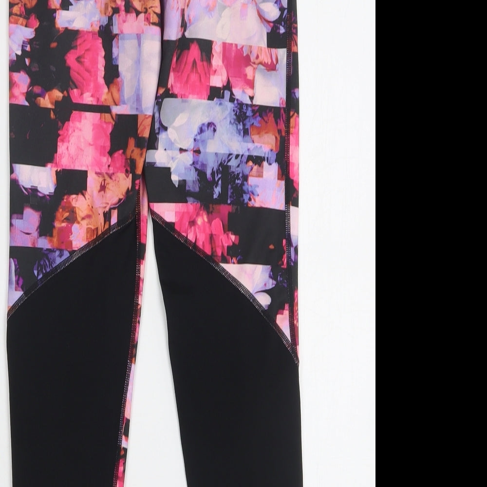 Nike Girls Multicoloured Floral Polyester Sweatpants Trousers Size 12-13 Years  Regular