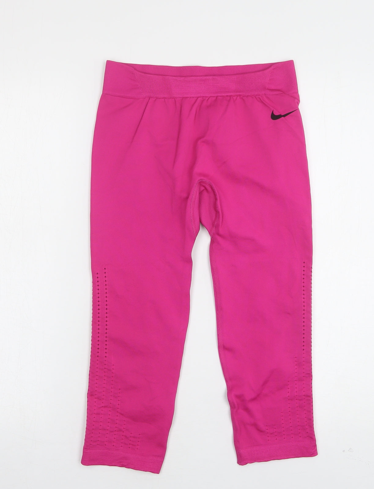 Nike Womens Pink  Polyester Pedal Pusher Leggings Size S L19 in Regular