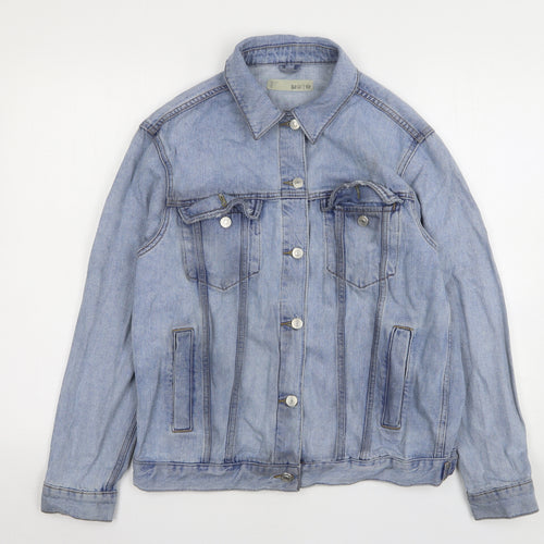 Topshop Womens Blue   Jacket  Size 10  Button