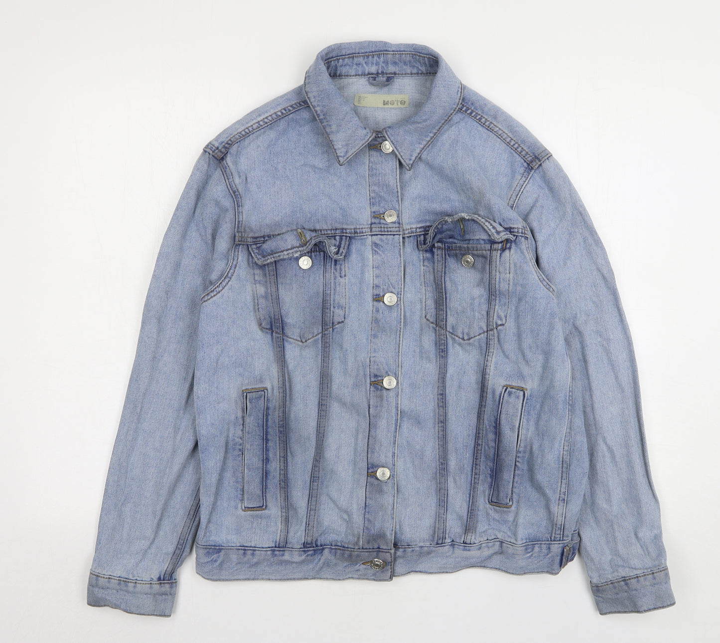Topshop Womens Blue   Jacket  Size 10  Button