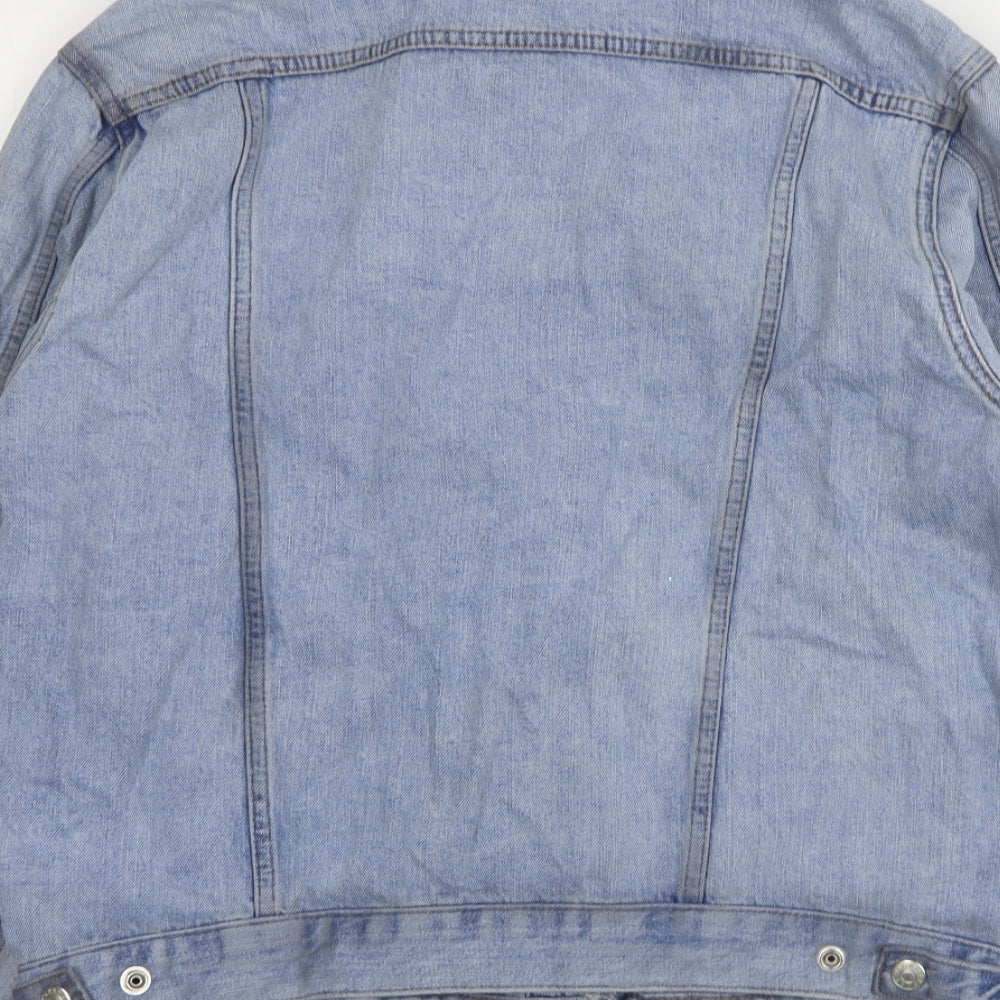 Topshop Womens Blue   Jacket  Size 10  Button