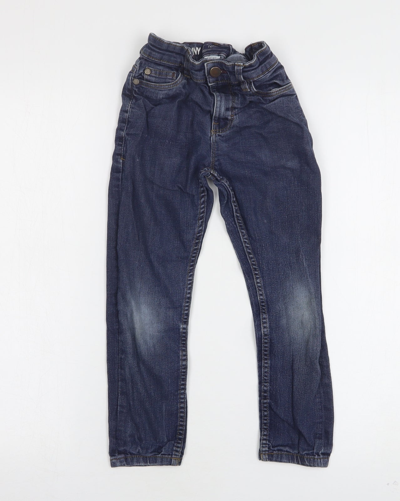 NEXT Boys Blue  Cotton Skinny Jeans Size 7 Years  Regular