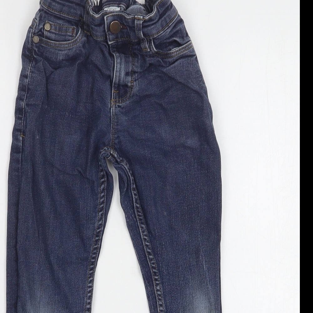 NEXT Boys Blue  Cotton Skinny Jeans Size 7 Years  Regular