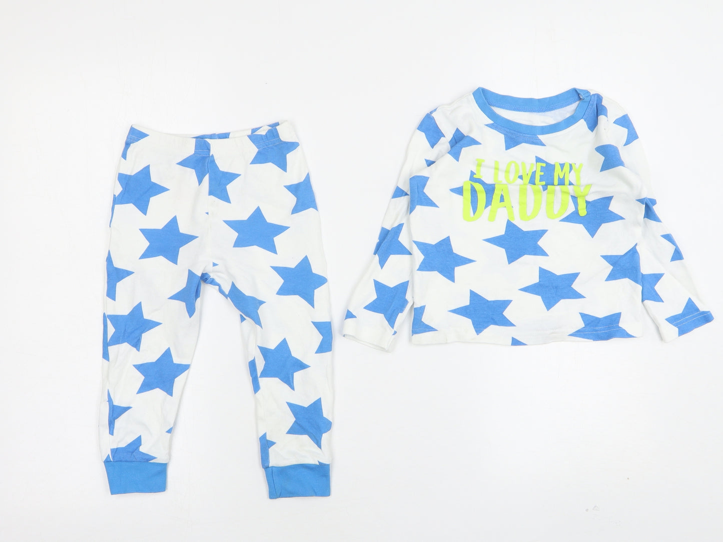 Dunnes Stores Boys Multicoloured Geometric Cotton Cami Pyjama Set Size 18-24 Months