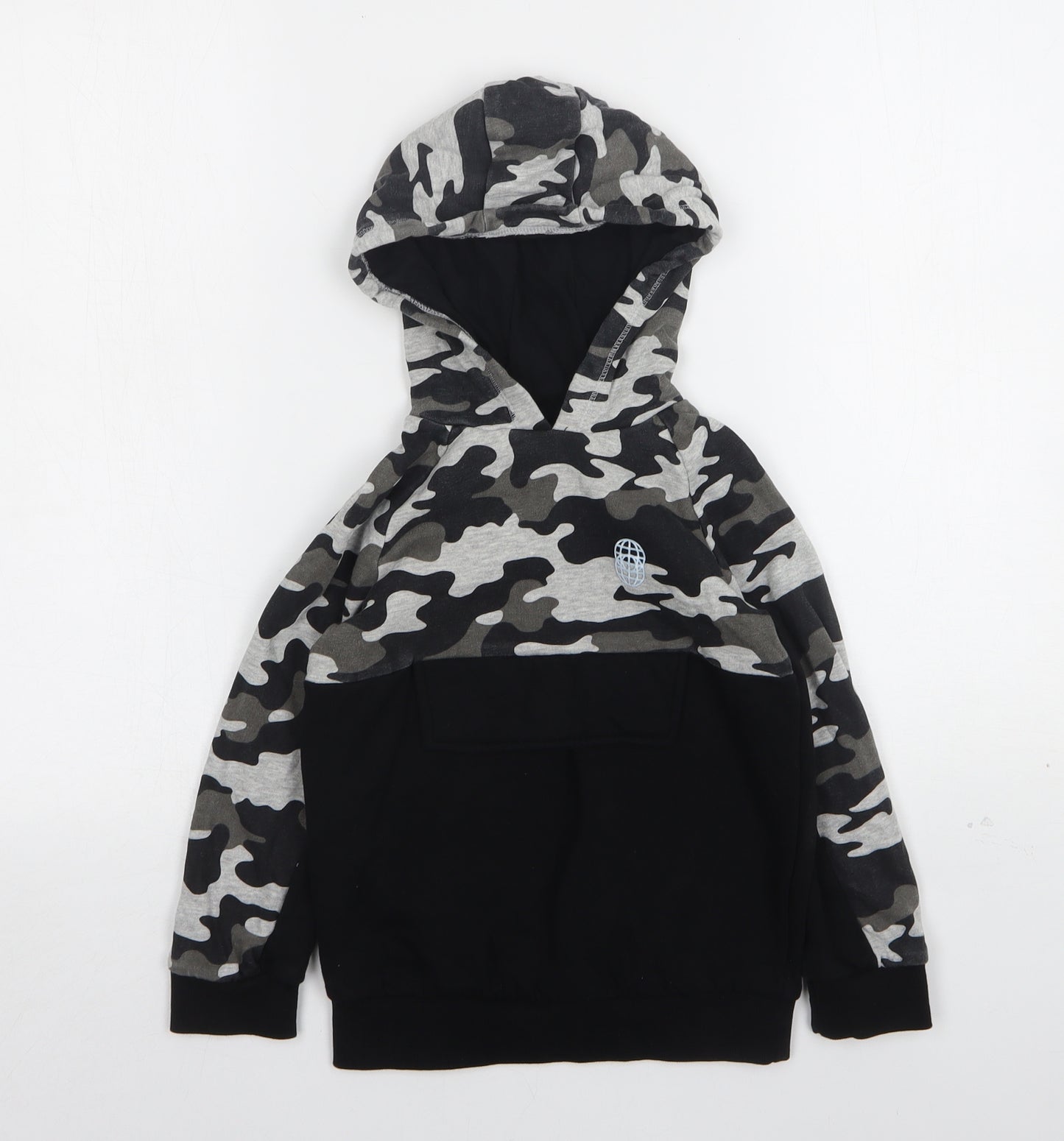 Matalan Boys Multicoloured Camouflage Cotton Pullover Hoodie Size 7 Years