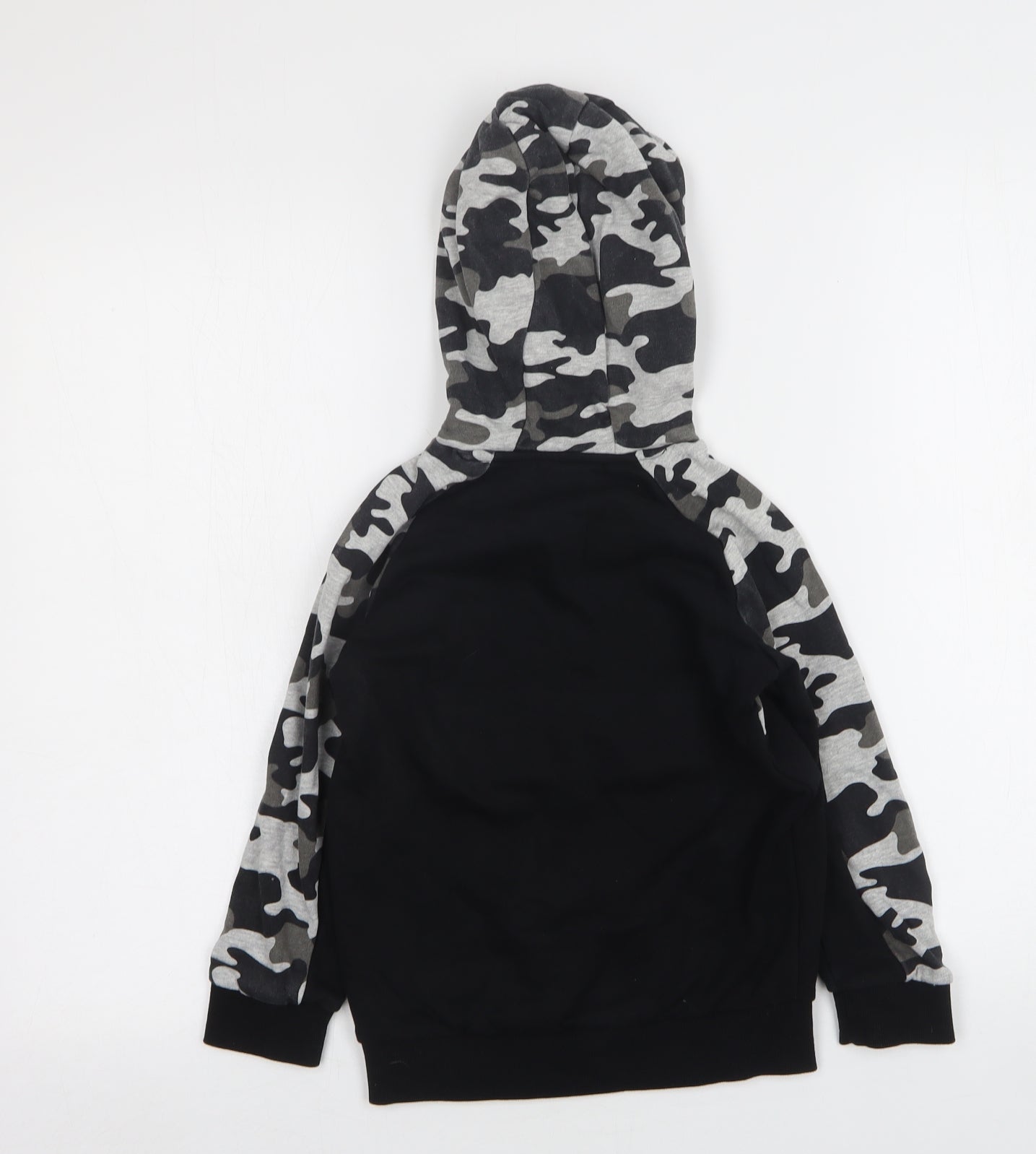 Matalan Boys Multicoloured Camouflage Cotton Pullover Hoodie Size 7 Years
