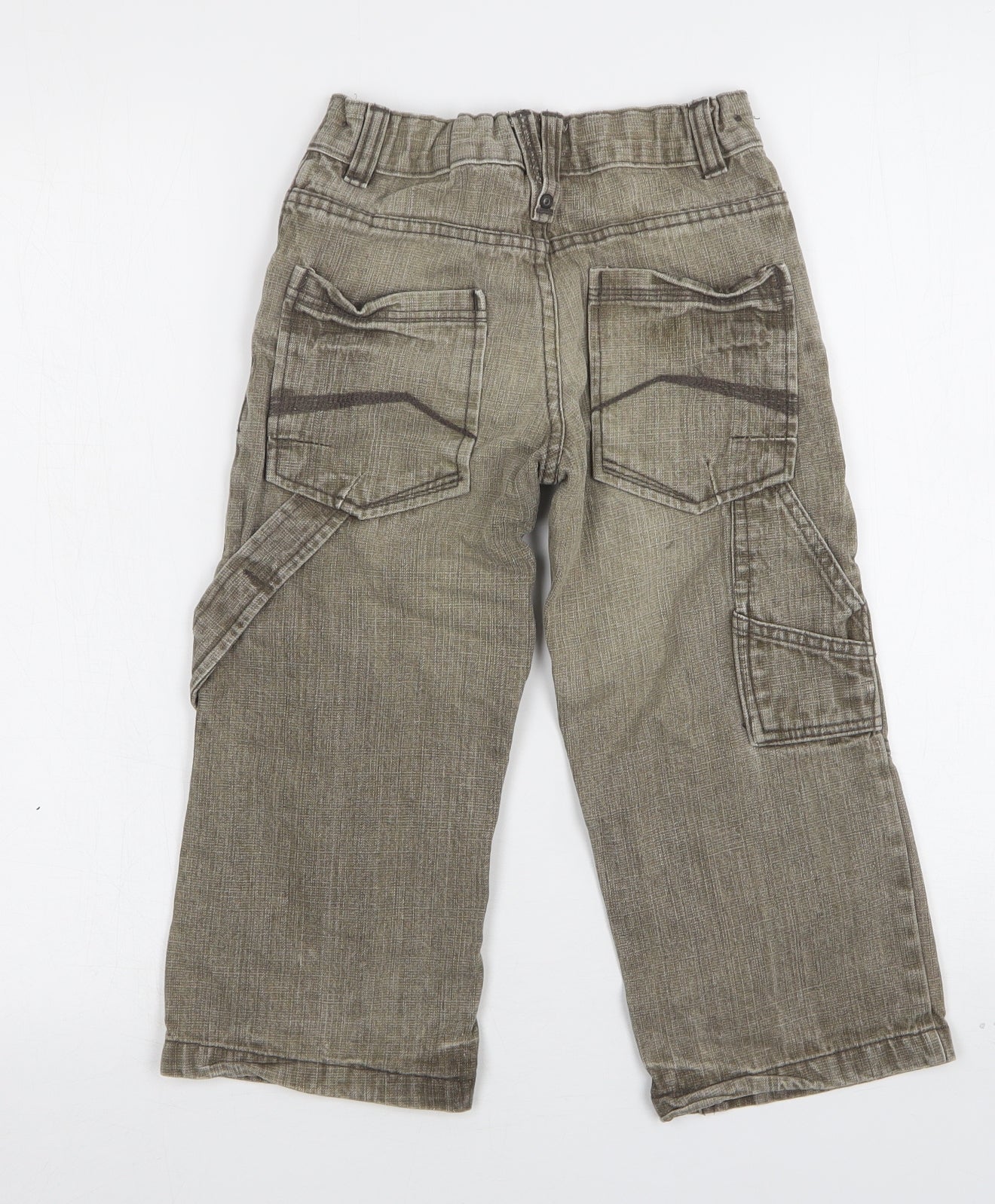 George Boys Brown  Cotton Wide-Leg Jeans Size 4-5 Years  Regular