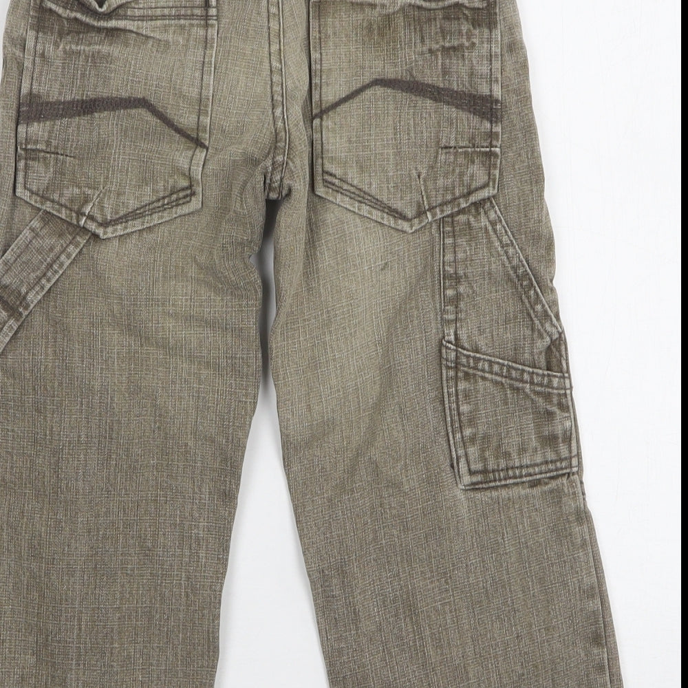 George Boys Brown  Cotton Wide-Leg Jeans Size 4-5 Years  Regular