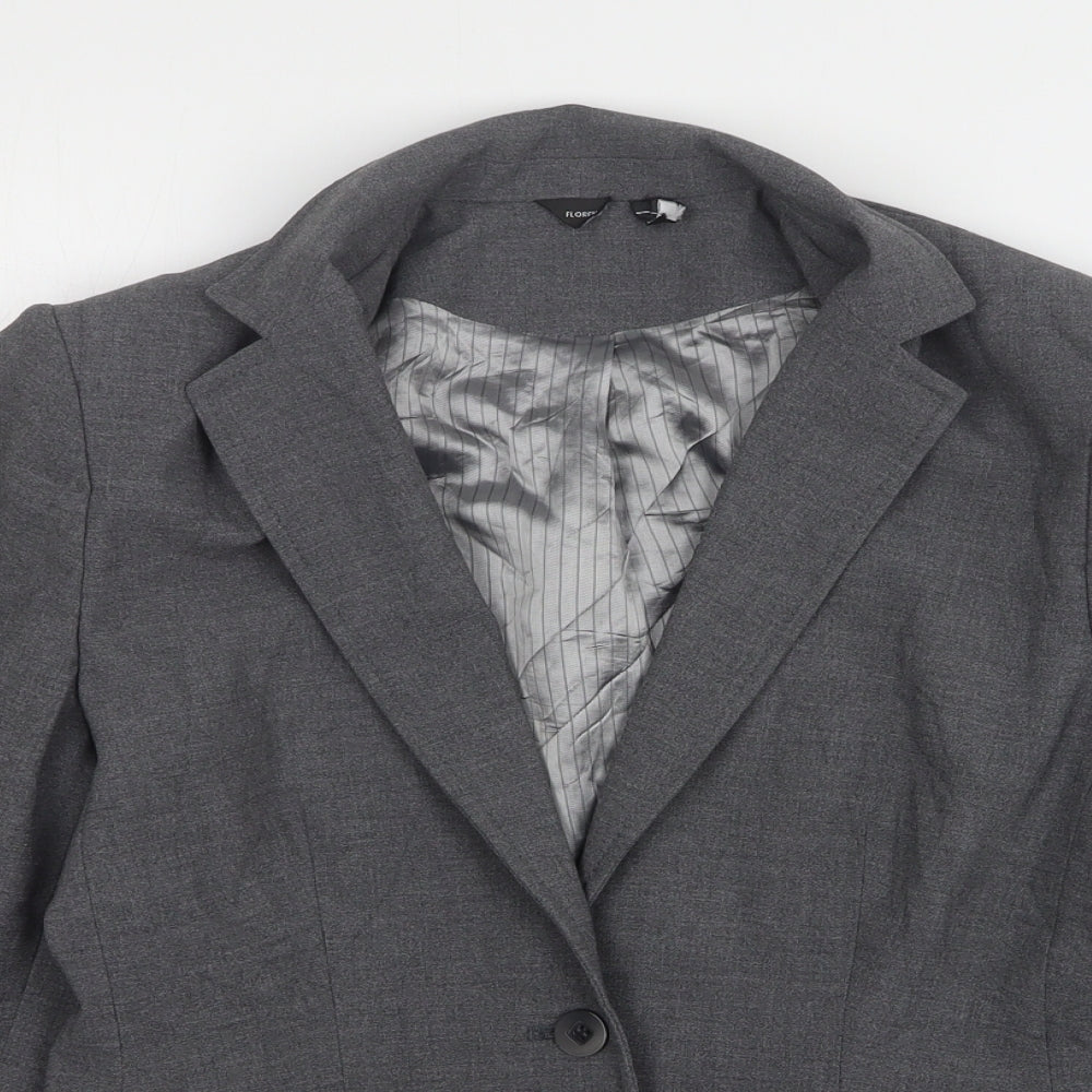 F&F Womens Grey  Polyester Jacket Suit Jacket Size 10