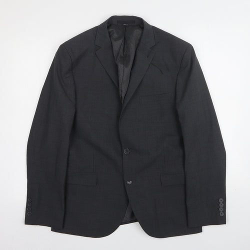 Marks and Spencer Mens Grey  Polyester Jacket Suit Jacket Size 42