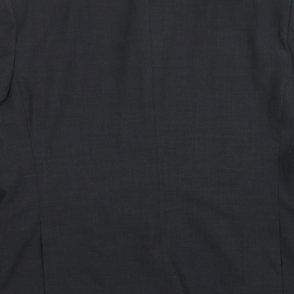 Marks and Spencer Mens Grey  Polyester Jacket Suit Jacket Size 42