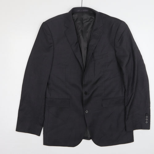 Lanficio Cerruti Mens Grey  Wool Jacket Suit Jacket Size 40