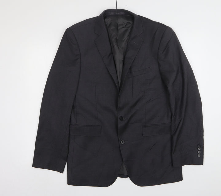 Lanficio Cerruti Mens Grey Wool Jacket Suit Jacket Size 40