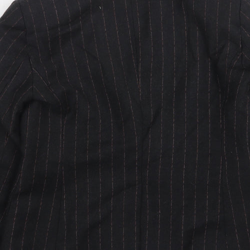 Marks and Spencer Womens Grey Striped Wool Jacket Suit Jacket Size 12