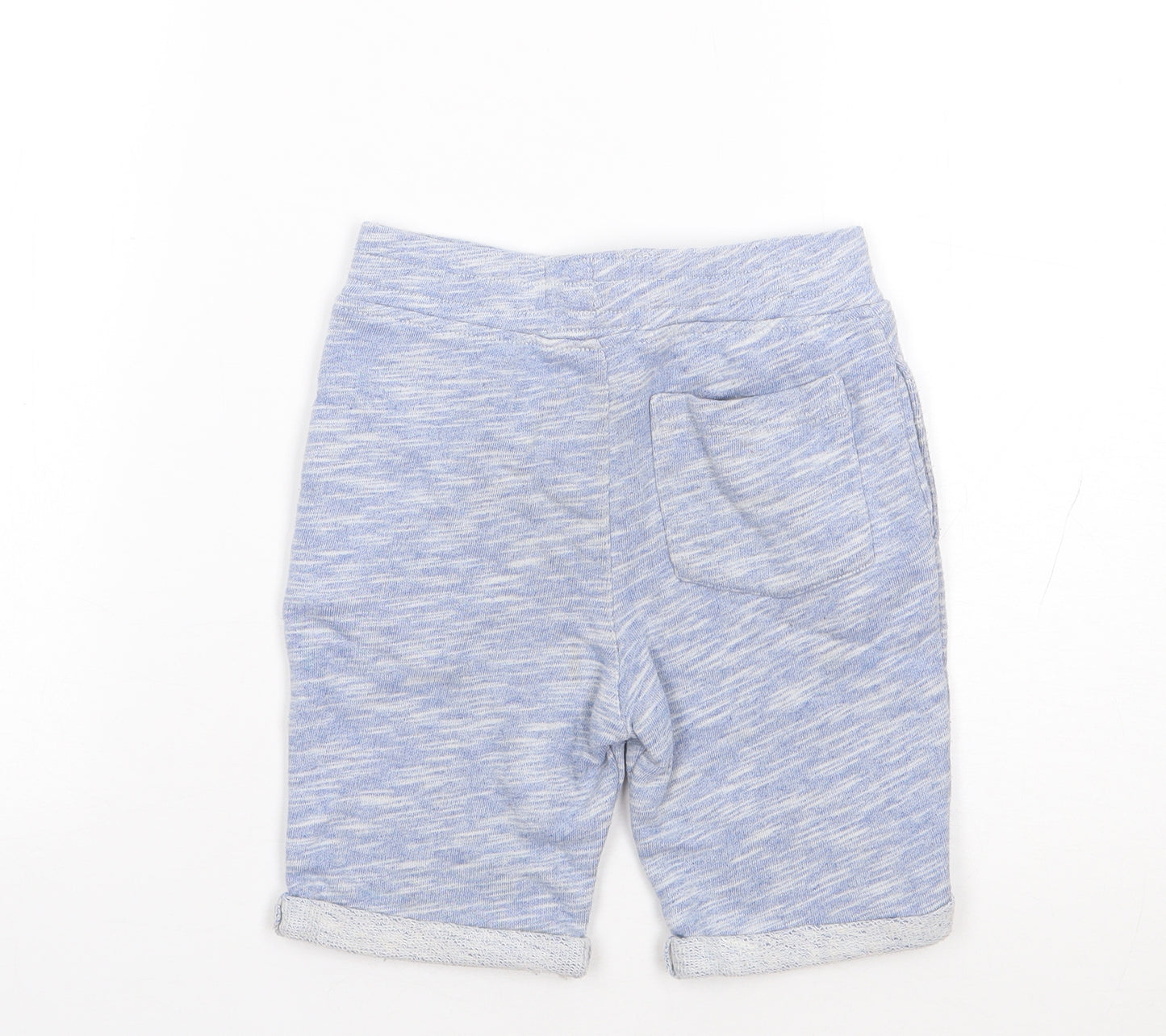 Primark Boys Blue  Cotton Sweat Shorts Size 4-5 Years  Regular Drawstring