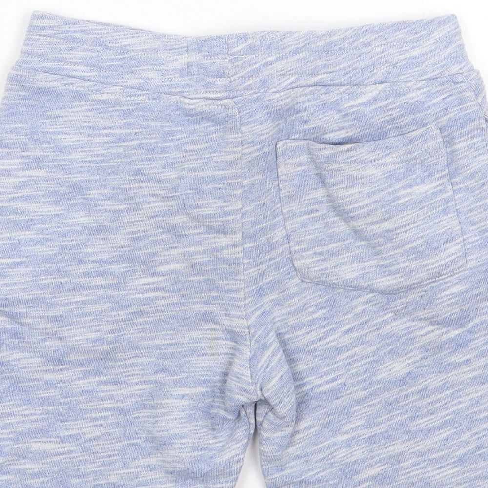 Primark Boys Blue  Cotton Sweat Shorts Size 4-5 Years  Regular Drawstring