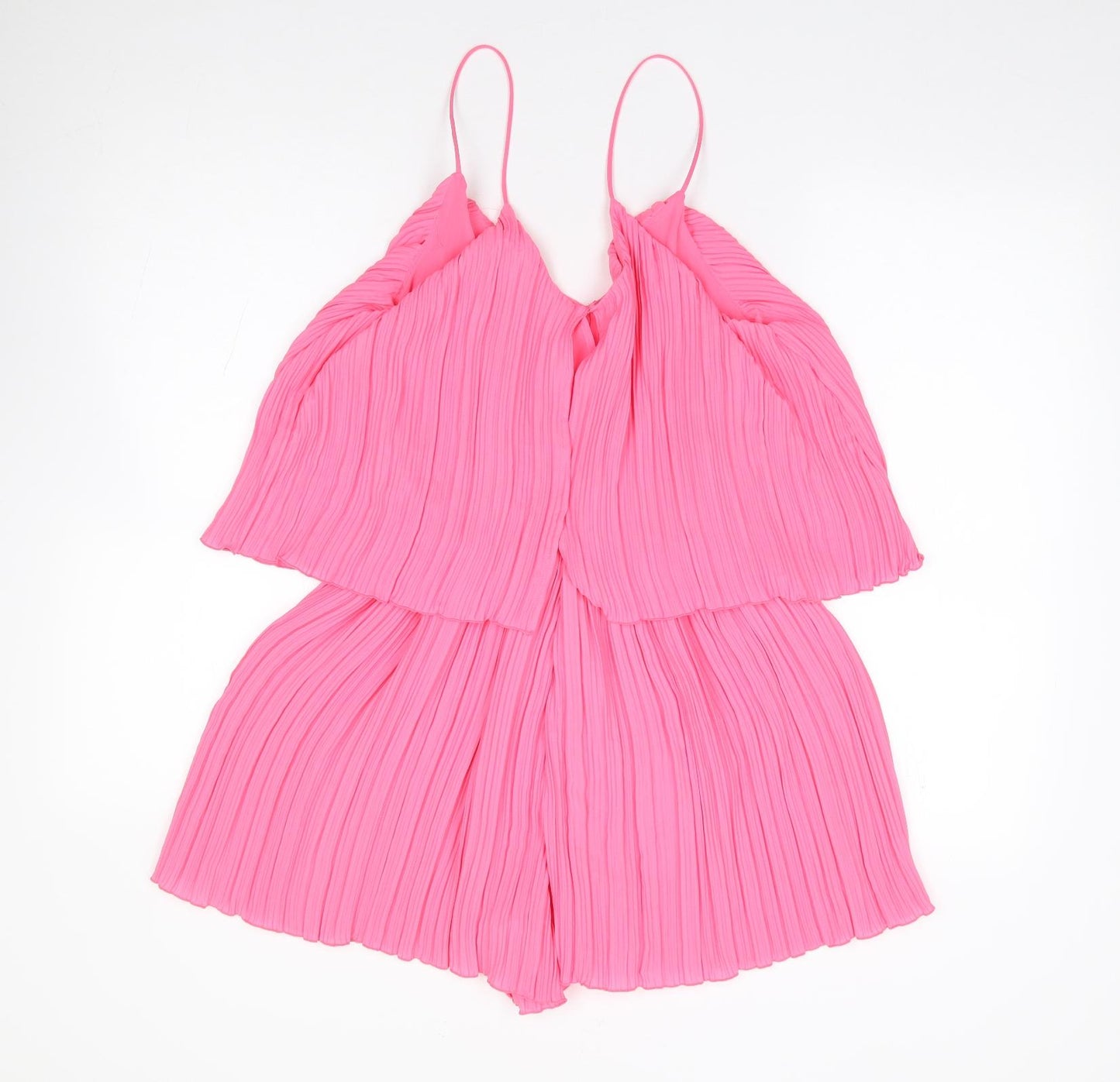 Zara Womens Pink  Polyester Playsuit One-Piece Size S L3 in Pullover