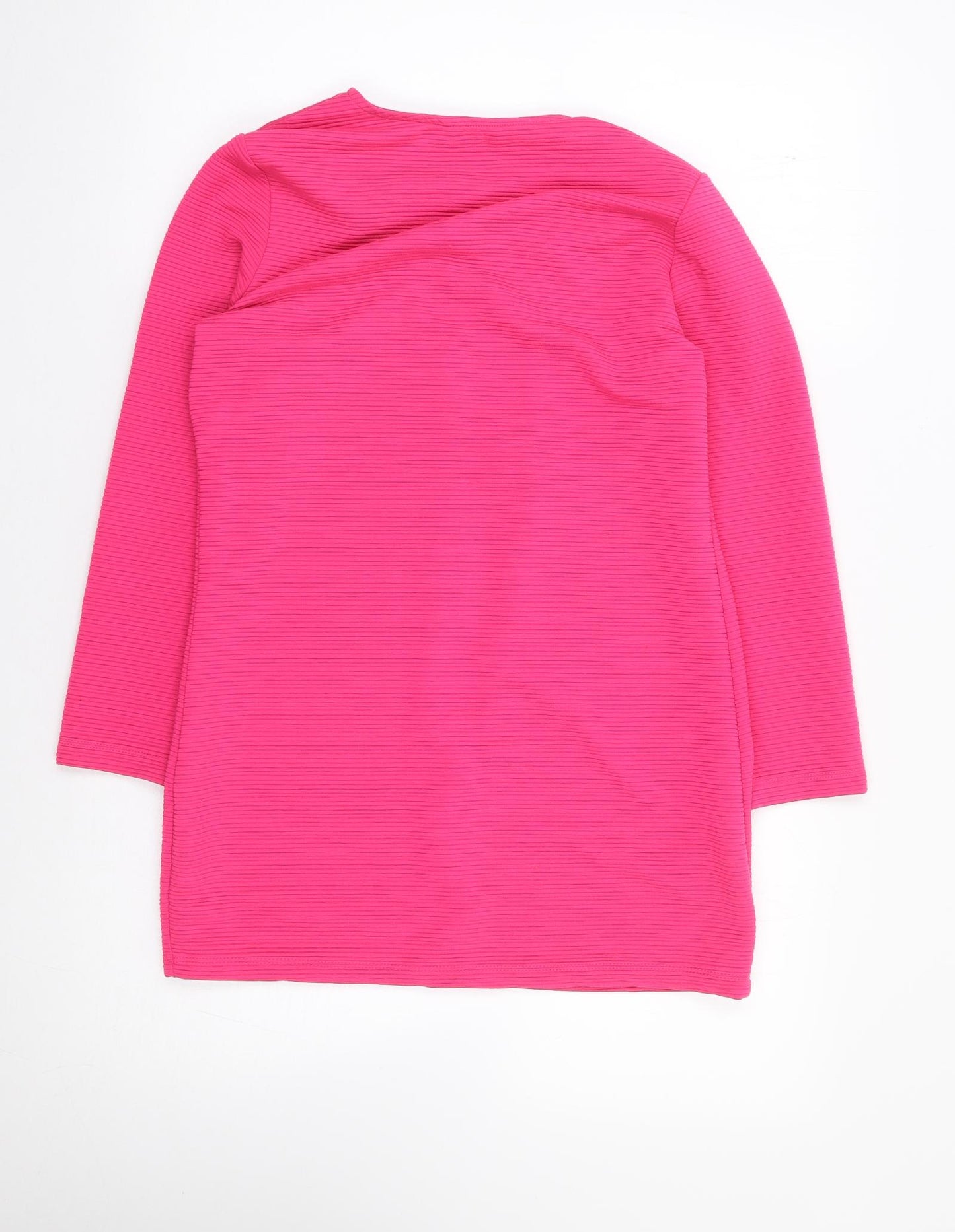 Only  Womens Pink Round Neck  Polyester Cardigan Jumper Size XS