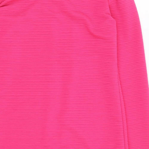 Only  Womens Pink Round Neck  Polyester Cardigan Jumper Size XS