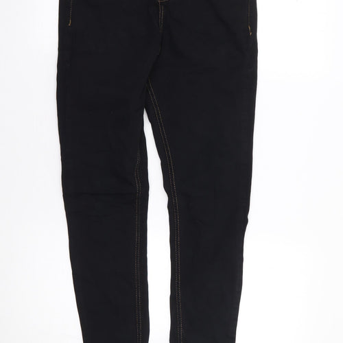 Hera Mens Black  Cotton Skinny Jeans Size 28 L29 in Regular Zip