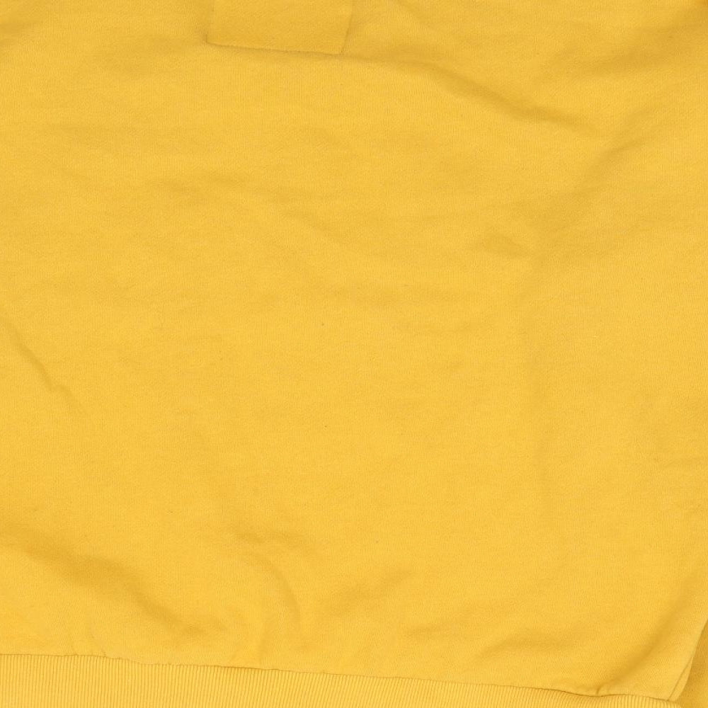 Superdry Womens Yellow  Cotton Pullover Sweatshirt Size 14  Pullover