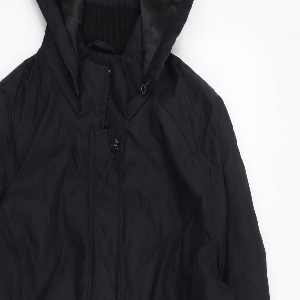 Per Una Womens Black   Parka Coat Size XL  Zip