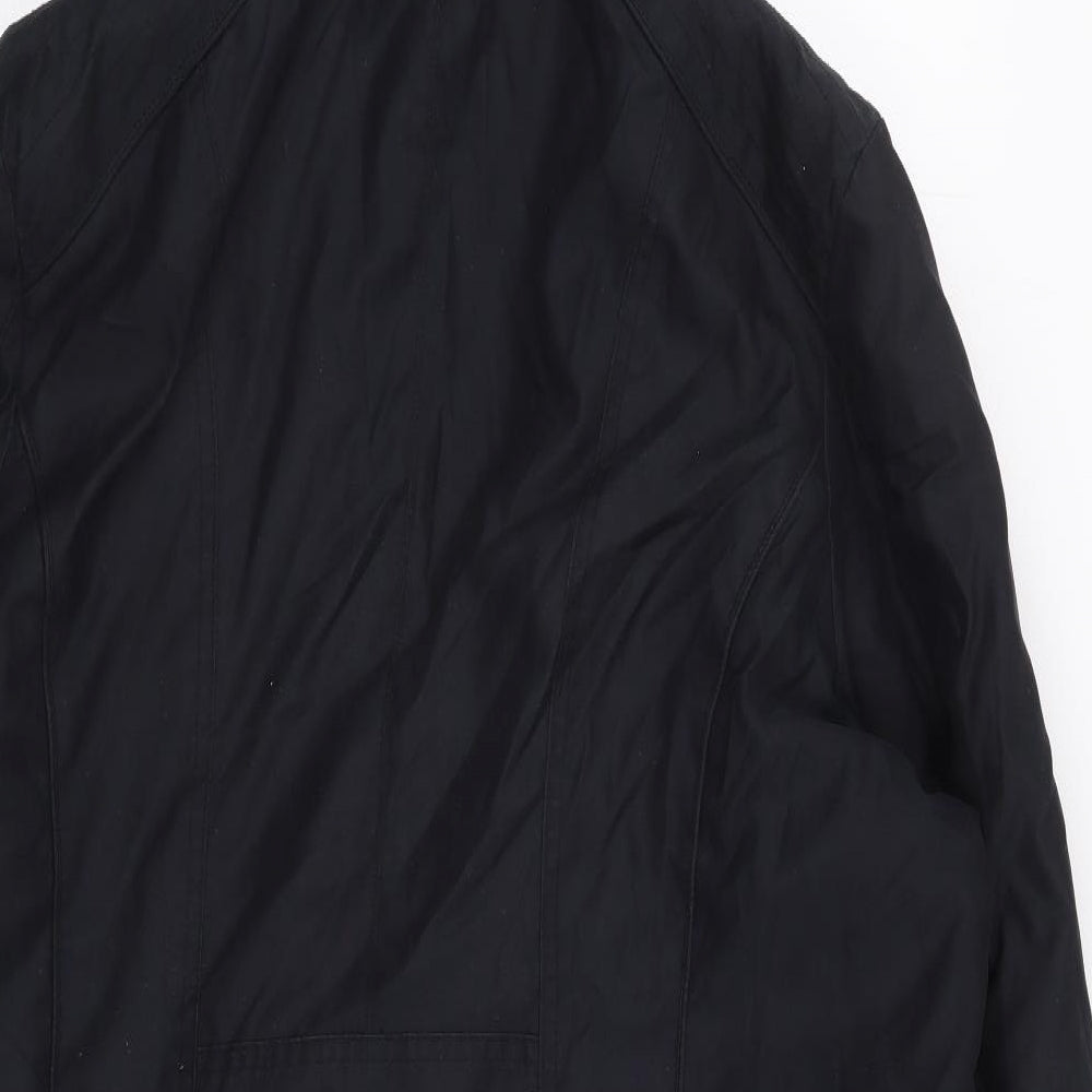 Per Una Womens Black   Parka Coat Size XL  Zip