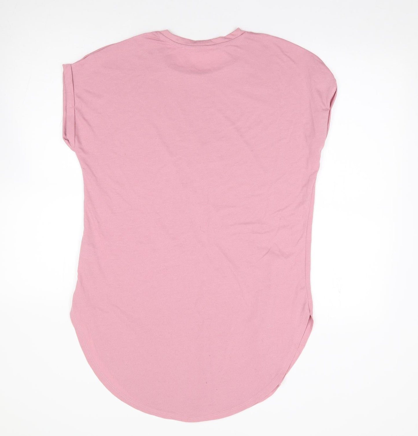 Primark Womens Pink  Polyester Tunic T-Shirt Size S Crew Neck