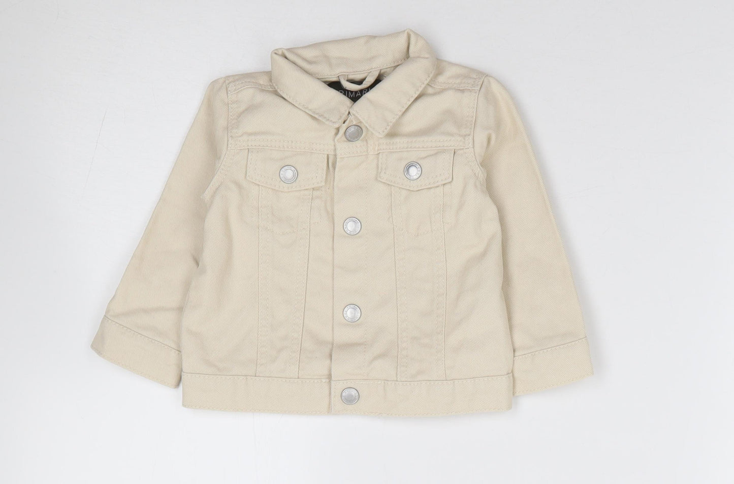 Primark Baby Beige   Jacket  Size 9-12 Months   Snap
