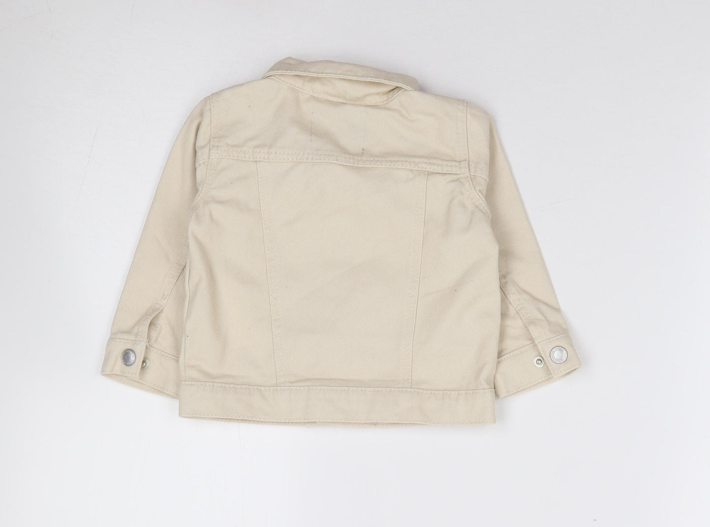 Primark Baby Beige   Jacket  Size 9-12 Months   Snap