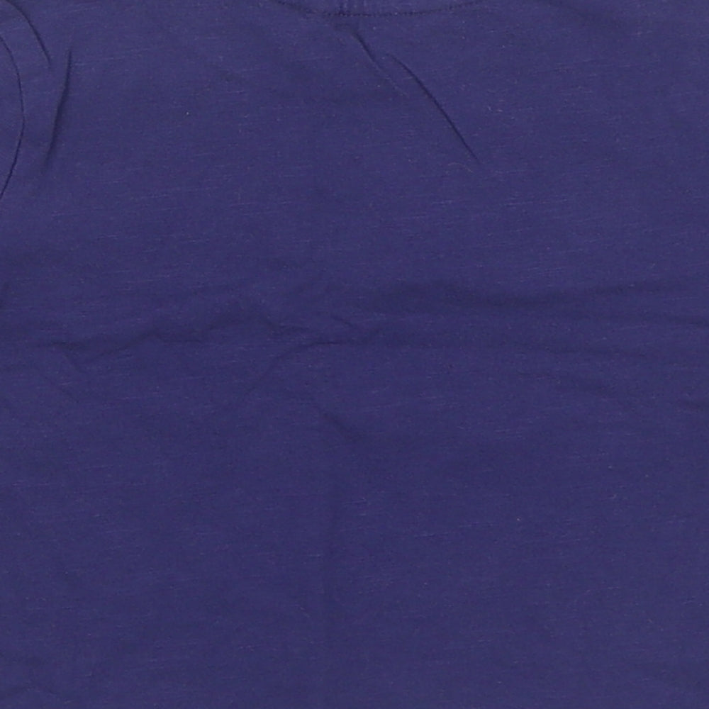 George Boys Blue  100% Cotton Basic T-Shirt Size 18-24 Months Round Neck Pullover