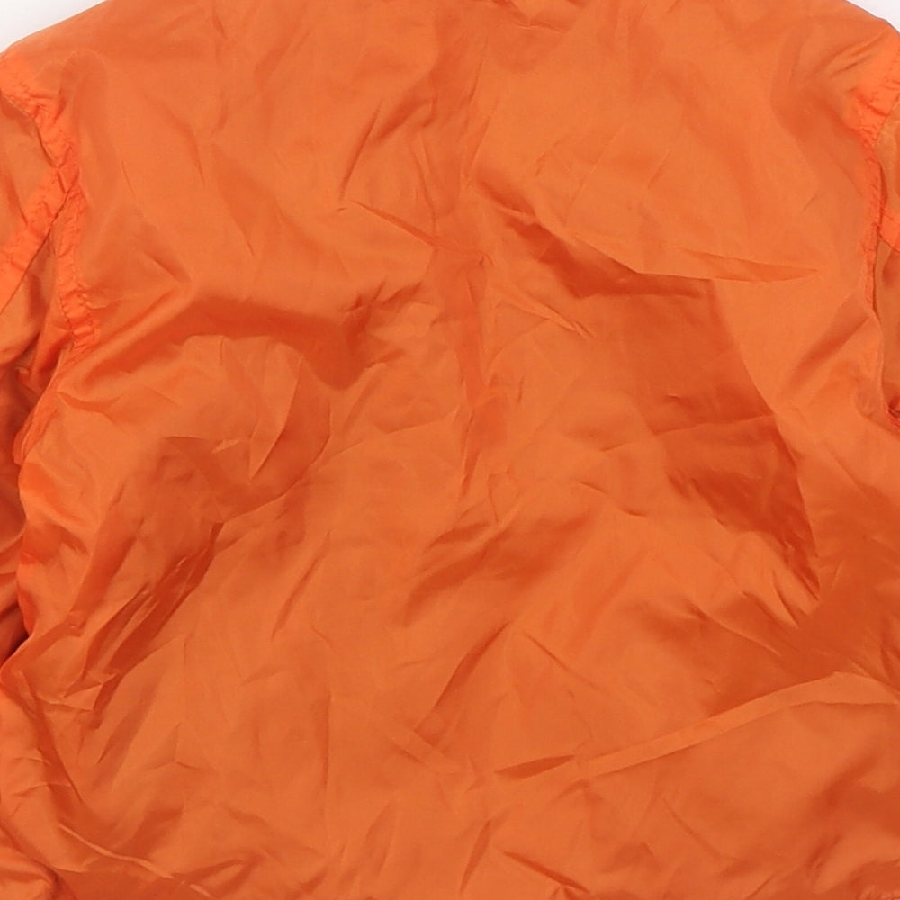 Marks and Spencer Boys Orange   Jacket  Size 18-24 Months   Zip - Reversable