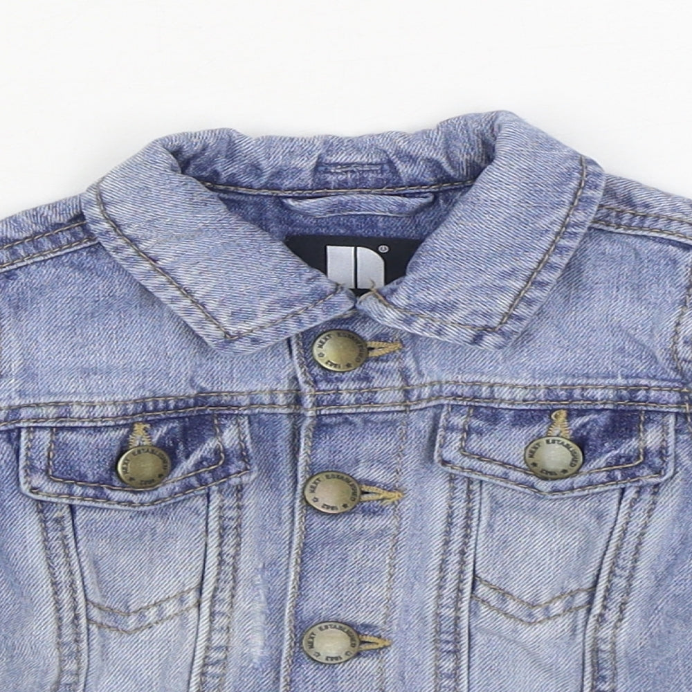 NEXT Girls Blue   Jacket  Size 12-18 Months   Button