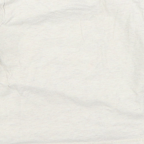 F&F Boys Beige  100% Cotton Basic T-Shirt Size 9-12 Months Round Neck Pullover