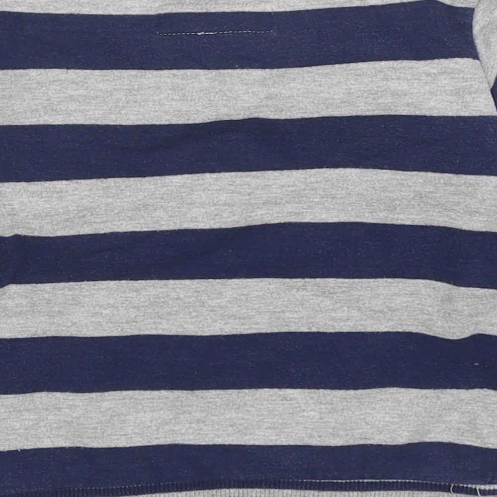 NEXT Boys Blue Striped Cotton Pullover Jumper Size 12-18 Months  Pullover