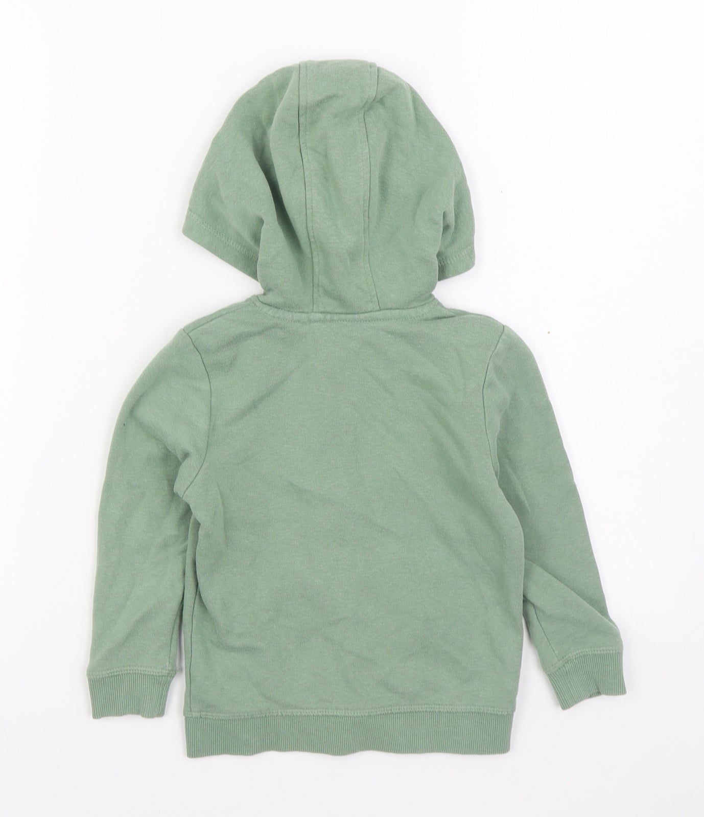 George Girls Green  Cotton Full Zip Hoodie Size 3-4 Years  Zip