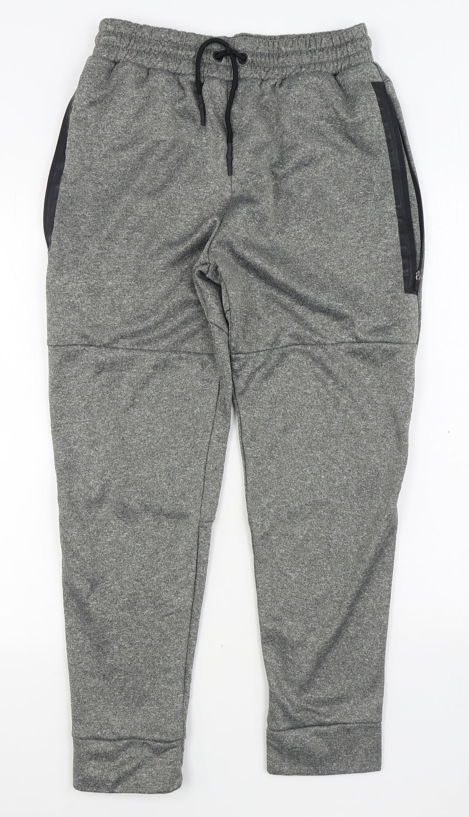 Workout Mens Grey  Polyester Jogger Trousers Size M L28 in Regular Tie