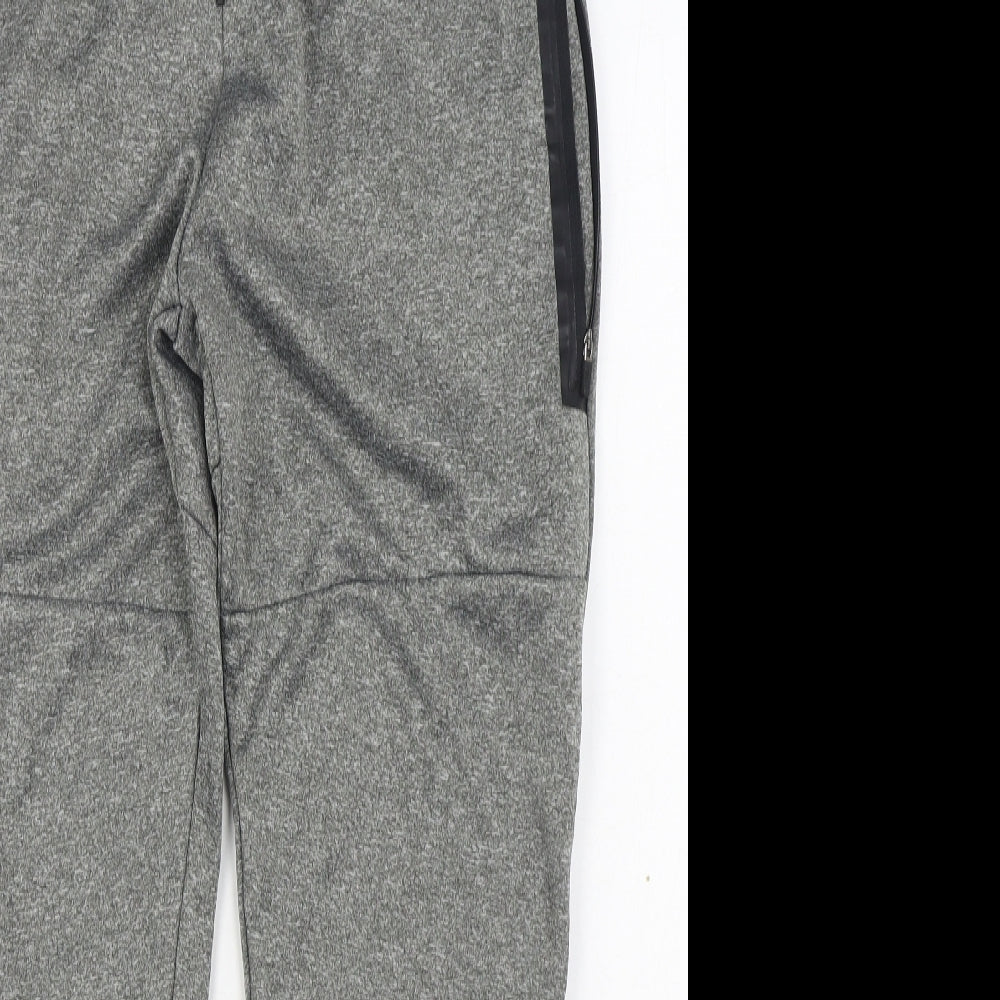 Workout Mens Grey  Polyester Jogger Trousers Size M L28 in Regular Tie