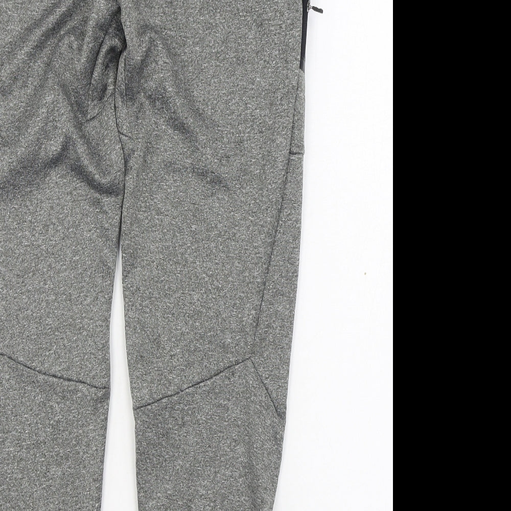 Workout Mens Grey  Polyester Jogger Trousers Size M L28 in Regular Tie