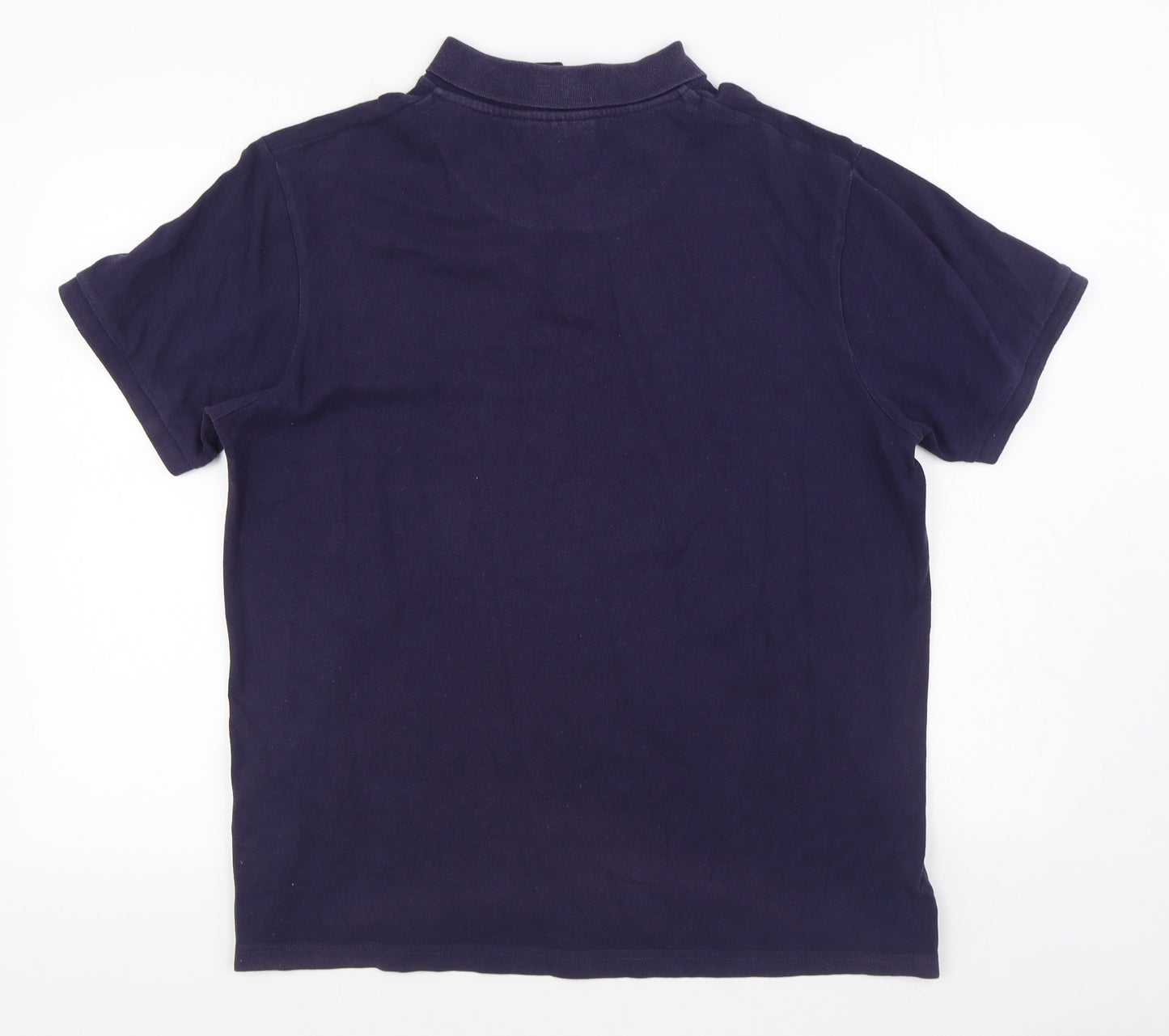 Kickers Mens Blue  100% Cotton  Polo Size XL Collared Button