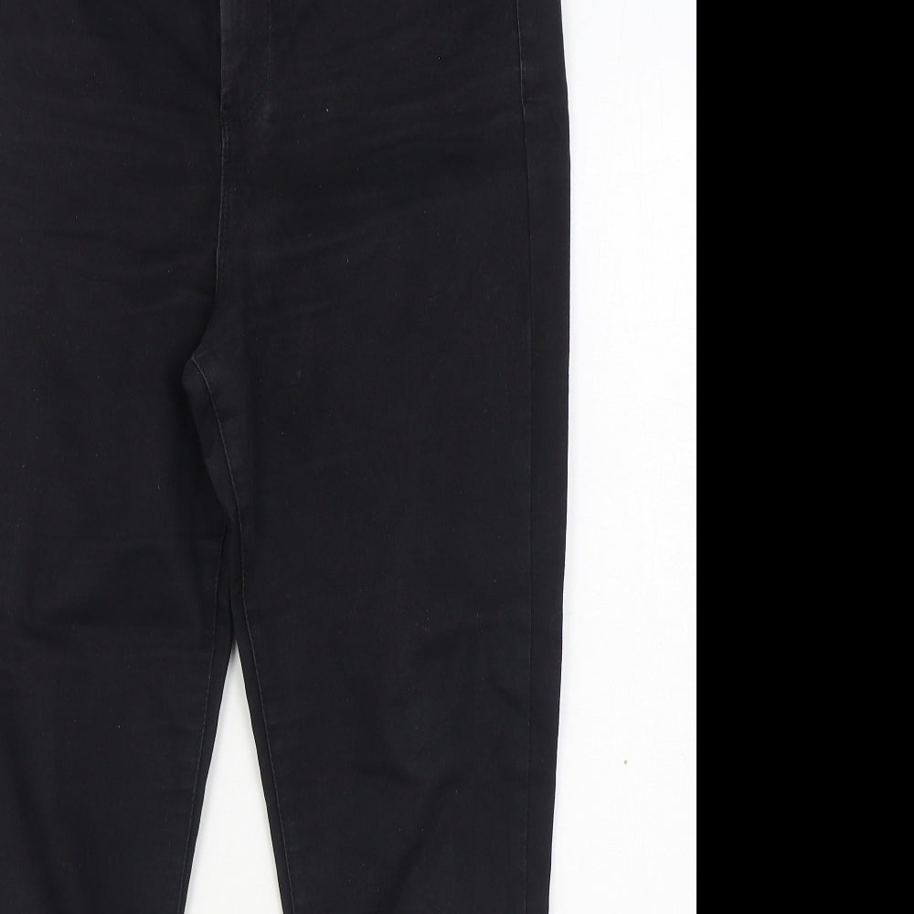 Denim & Co. Womens Black  Cotton Skinny Jeans Size 16 L28 in Regular Zip