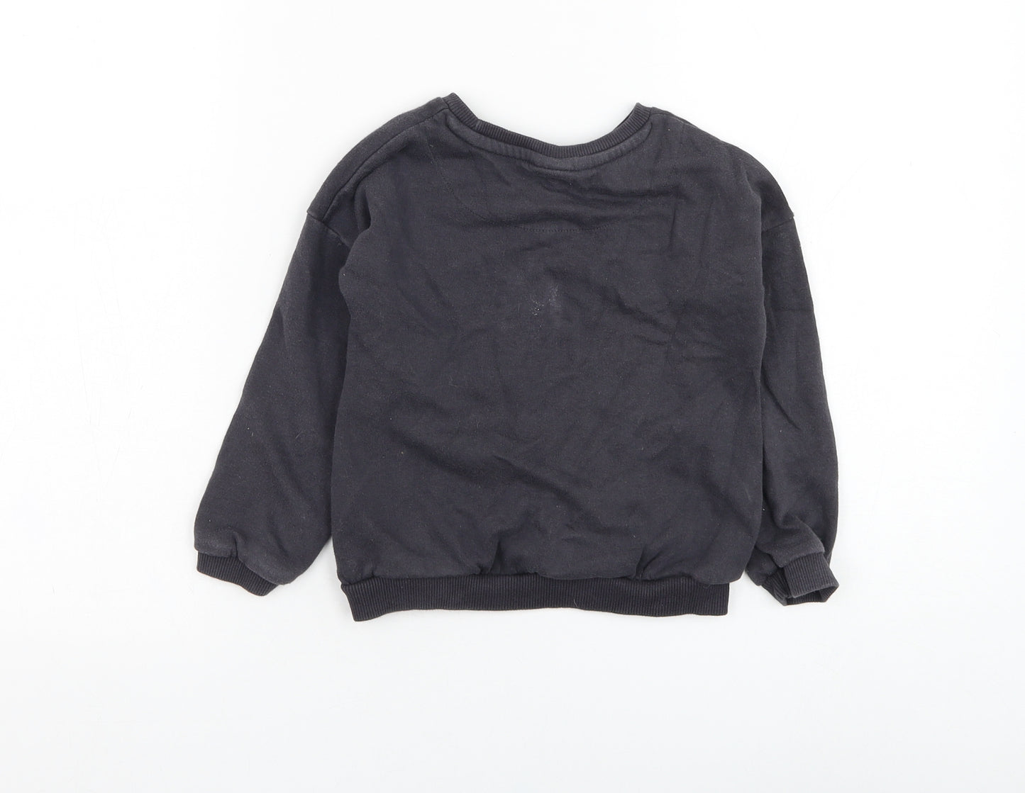 F&F Girls Grey  Cotton Pullover Sweatshirt Size 4-5 Years  Pullover - Minnie Mouse