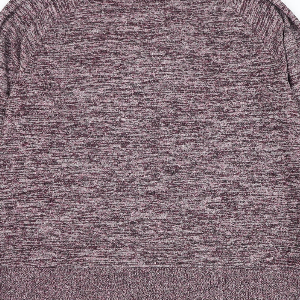 NEXT Womens Purple Round Neck  Viscose Pullover Jumper Size 16