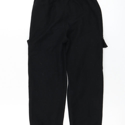 Zara Girls Black  Cotton Jogger Trousers Size 9 Months  Regular Pullover