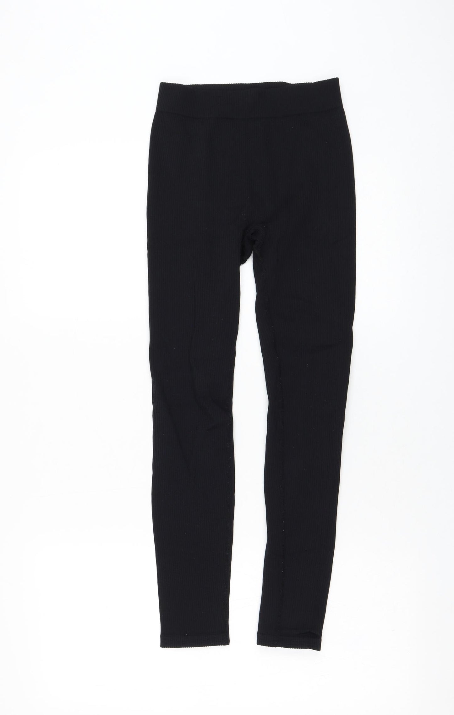 Dunnes Stores Womens Black  Nylon Compression Leggings Size XS L24 in Regular Pullover