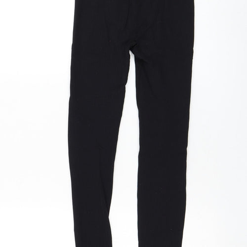 Dunnes Stores Womens Black  Nylon Compression Leggings Size XS L24 in Regular Pullover