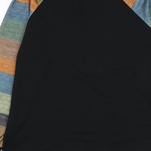 SheIn Womens Black  Cotton Pullover Sweatshirt Size S  Pullover