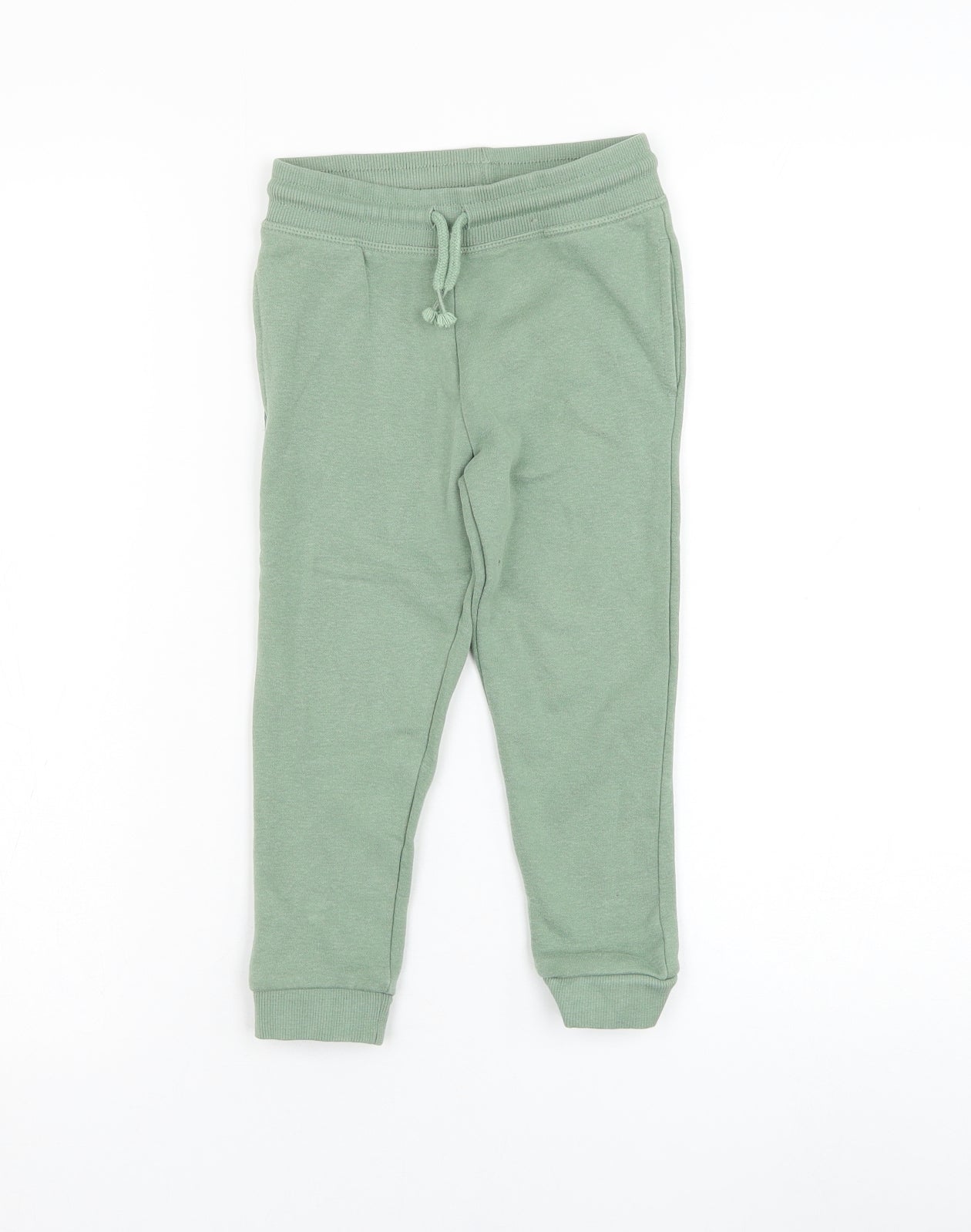 George Boys Green  Cotton Jogger Trousers Size 3-4 Years  Regular Pullover