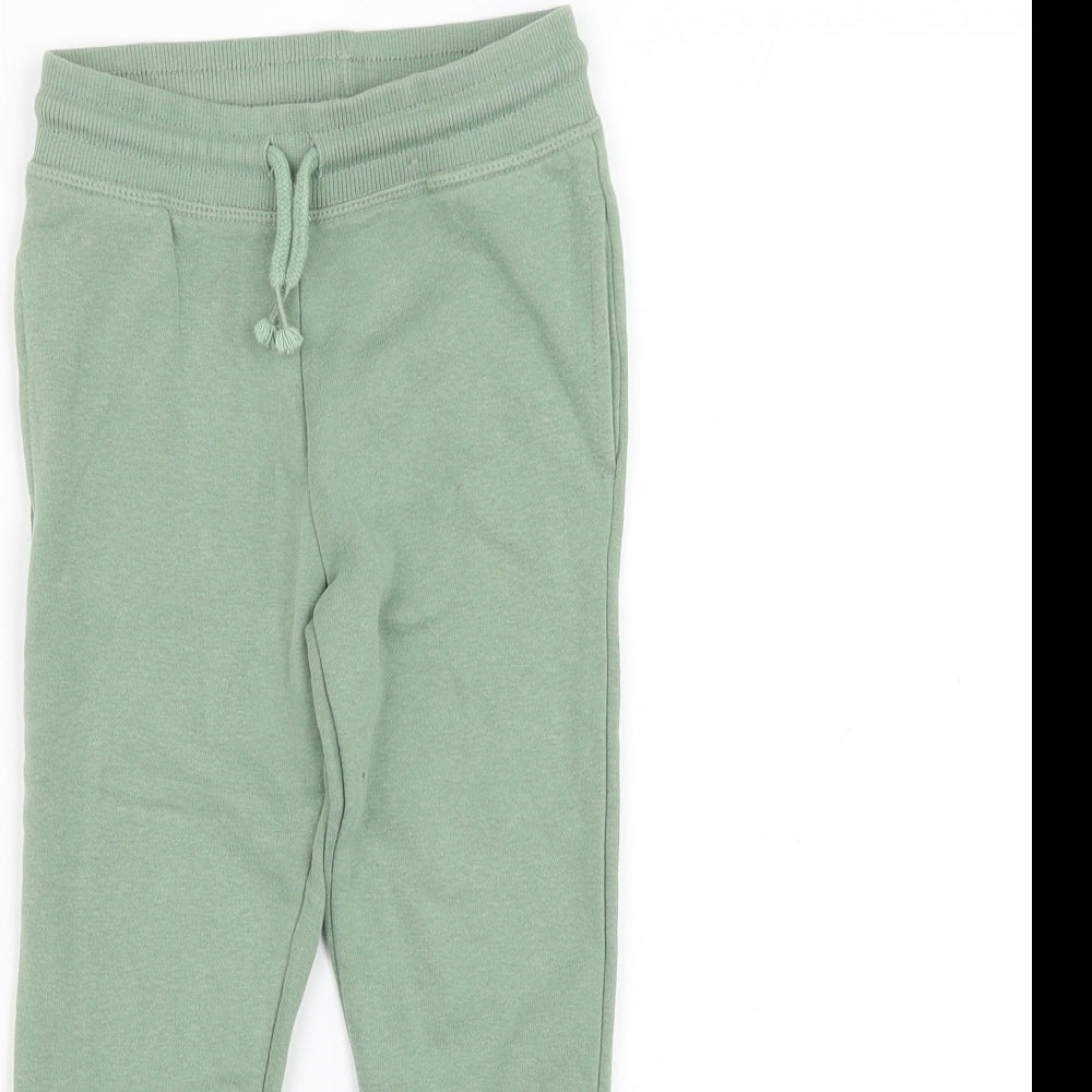 George Boys Green  Cotton Jogger Trousers Size 3-4 Years  Regular Pullover